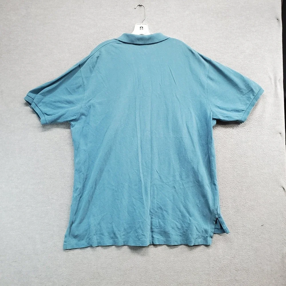 VINTAGE Polo Ralph Lauren Men Polo Shirt XL Blue Logo‎ Embroidered Short Sleeve